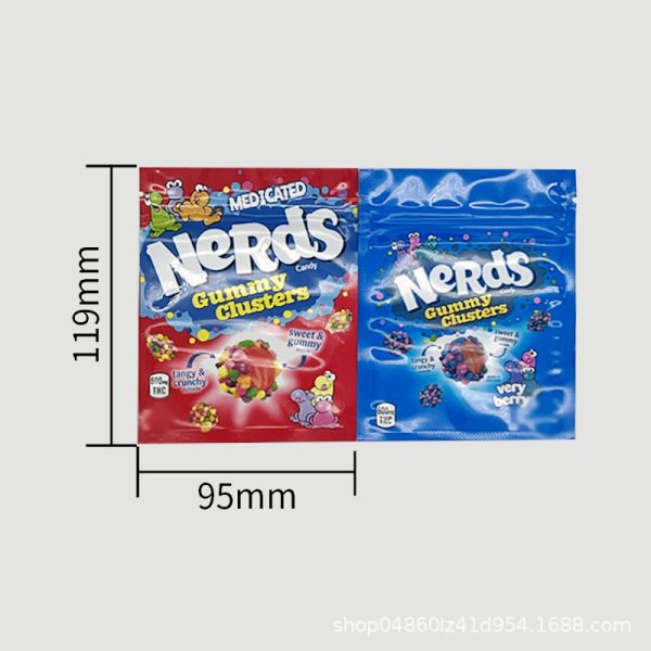 Nerds Rope Bite THC Empty Packet Square gummy clusters